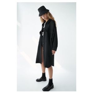 Zara Wool Shacket Jacket